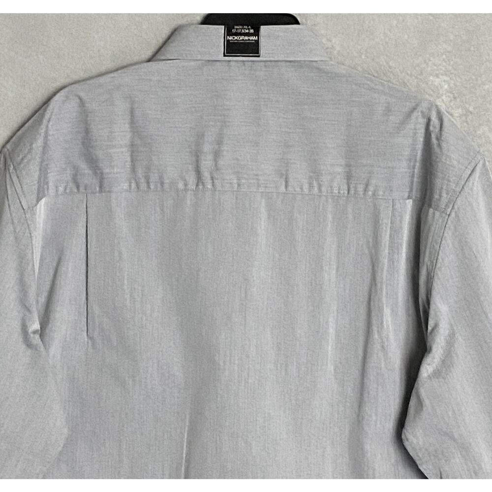 Nick Graham Men's 15.5 32/33 Modern Fit Dress Shirt Grey NEW - Picture 6 of 11
